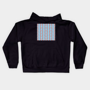 Peach &amp; Blue // Abstract Kids Hoodie